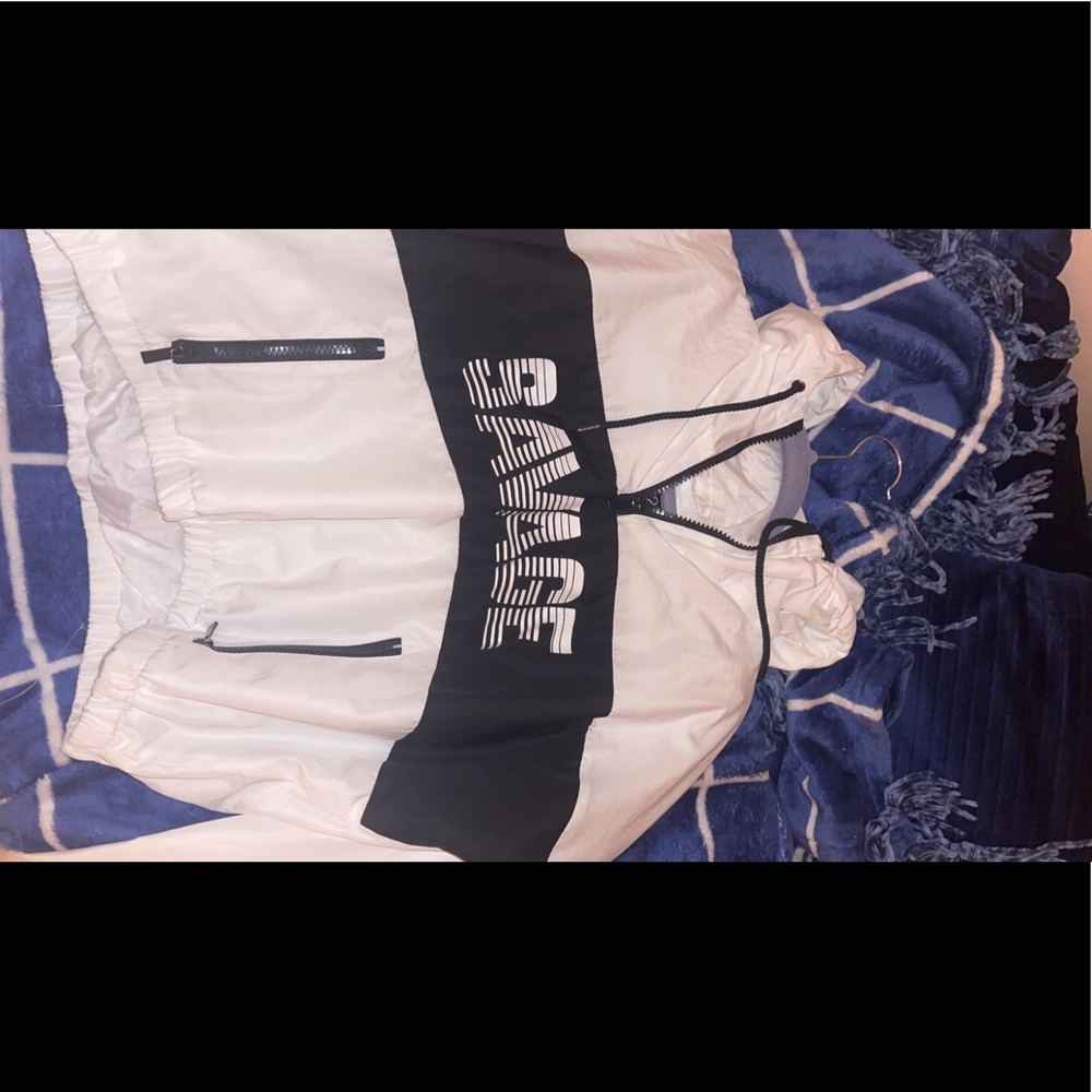 “SAVAGE” Cropped Windbreaker
